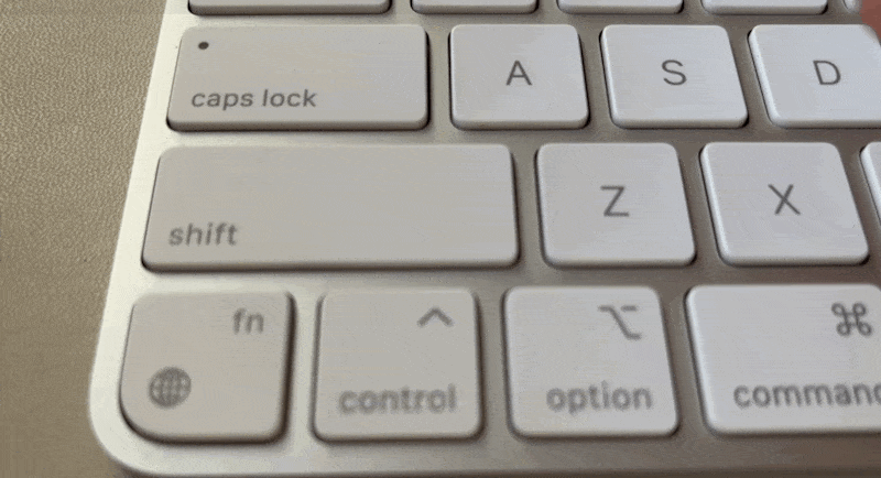 double tap shift to turn on caps lock