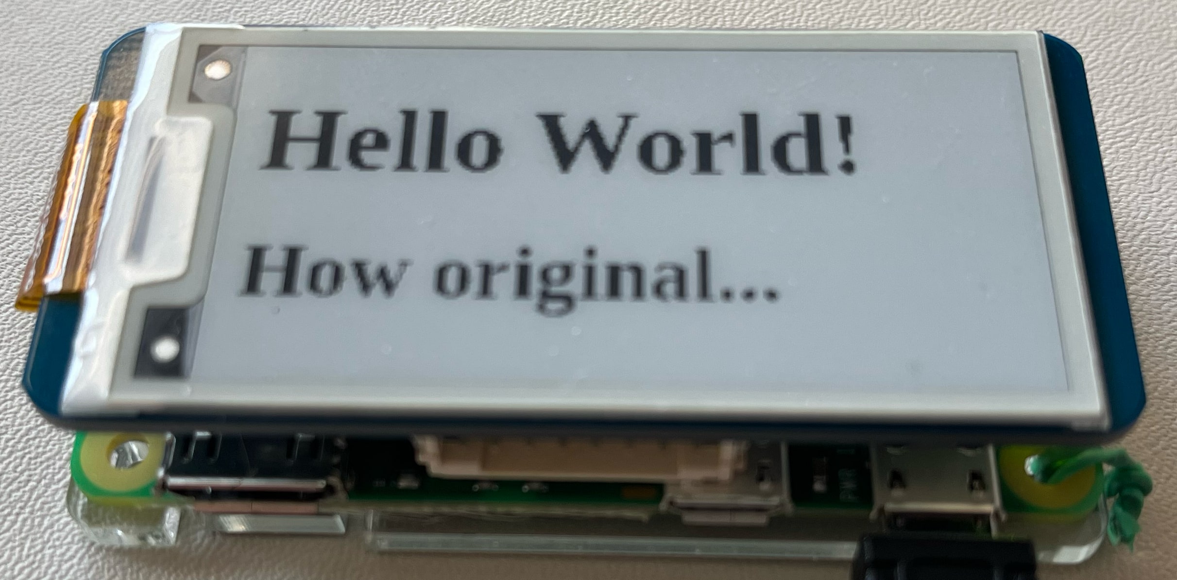 hello world! how original&hellip;